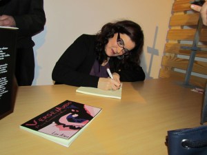 Sessão de autógrafos do lançamento na biblioteca municipal de Grândola